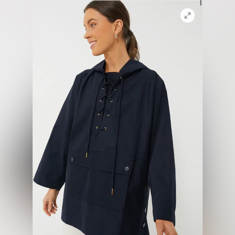 Tuckernuck Midnight Navy Sterling Lace-Up Women's Pullover Jacket NWT XXXL